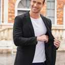 COOFANDY Mens Sport Coat Casual Blazer One Button Business Suit Jacket, L