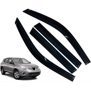 Window Visors Rain Guards for Nissan Rogue 2009 2010 2011 2012 2013 Accessories, Wind Deflectors Vent Shades for Nissan Rogue