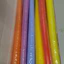 10 Inch Colored Taper Candles for Religious and Spiritual Settings, 12 Pack Unscented Candlesticks for Holiday, Seasonal Celebration and Home Decoration