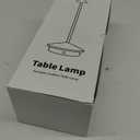 Modern Cordless Table Lamp Set of 2, Portable LED Desk Lamps, 5000mAh Rechargeable Battery Operated Lighting for Bedroom Dining Room Restaurant Coffee Shop Camping Night Light (Black)