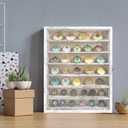 FramePro Shadow Box Frame Display Case 16x20 with Removable Shelves, Deep Memory Box Trinket Knick Knack Shelf Cabinet for Collector, Keepsake Coins Military Medals Wedding Flowers White