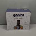 Ganiza Juicer Machines, Cold Press Juicer with Large Feed Chute for Whole Fruits & Vegetables, Slow Masticating juicers with 3 Replace Filters for Batch Juicing, Easy to Clean, BPA Free (White)