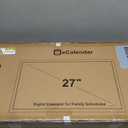 Digital Calendar  27 Inch Electronic Wall Calendar & Chore Chart, Smart Family Organizer with Interactive Touchscreen Display, Wall Mount in Portrait or Landscape (White)