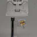 Adjustable Projector Stand with 1/4" Screw, Silver Ceiling Mount for Home Office Studio, Mini Projector Holder Bracket with Cable Ties