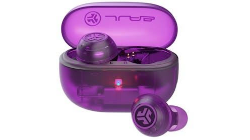 JLab Go Pop ANC True Wireless Earbuds - Clear Purple