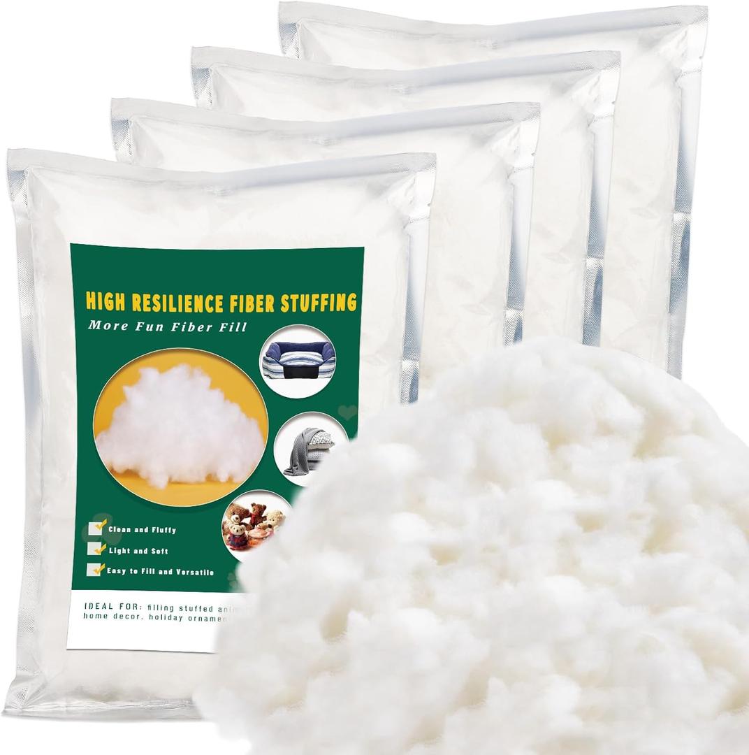 600g/21.2oz Pillow Stuffing, Stuffing for Stuffed Animals, StuffingFiber Fill, Crochet Stuffed, Polyester Fiber in Crafts, Premium Fiber Fill for Filling Crafts DIY