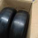 1PZ ZTM-15T 13x5.00-6 Flat Free Lawn Mower Tire and Wheel 13x5x6 Solid Front Tires for Zero Turn Mower 500Lbs Load 3/4" 5/8" and 1/2" Bearings 4.33"-6.73" Hub for Residential Commercial