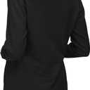 Urban CoCo Women's Long Sleeve Open Front Knit Cardigan Sweater (Black, S)