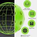 Navona 48 Pack Premium 40-Holes Outdoor Pickleball Balls, Meet USAPA Official Requirement, Perfectly Balanced, High Bounce True Flight, Durable Outdoor Pickleball Set, 2.9"