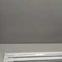 LazBlinds No Drill Zebra Blinds for Windows 40" W x 64" H, White