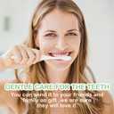 EasyHonor Extra Toothbrush for Sensitive Gums, Micro Fur Manual Toothbrush with 20000 Soft Floss Bristle for Pregnant Women, Elderly, Braces and Gum Recessions, Protect Fragile Gums (6 Pack, (white bristles))