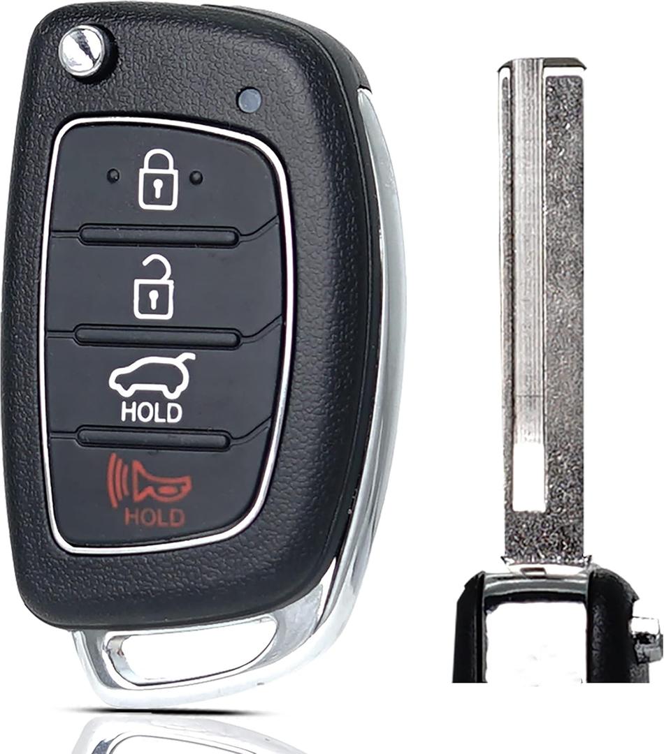MechanMagic Key Fob Remote Replacement Fits for Hyundai Santa Fe 2013 2014 2015 2016 TQ8-RKE-3F04 Keyless Entry Remote Control 95430-4Z100 46 Chip