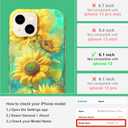 Magnetic for iPhone 13 Case Cute for Women, [Compatible with Magsafe][Drop Protection] Slim Colorful Flowers Oil Painting Printed Girly Floral Phone Case for iPhone 13