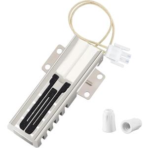 WB13K21 Gas Range Oven Igniter for GE WB13T10045 229C5216P001 PS231280 AP2020569 WB13K0013 Range Oven Igniter Compatible with Hotpoint Kenmore Gas Stove Flat Oven Igniter with Connector Plug and Nuts