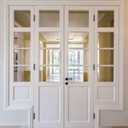 goldenwarm Door Hinges Interior & Exterior Door Hinge 12Pack Black Door Hinges 4 Inch Rounded Black Matte 4" X 4" with 1/4'' Radius Corners