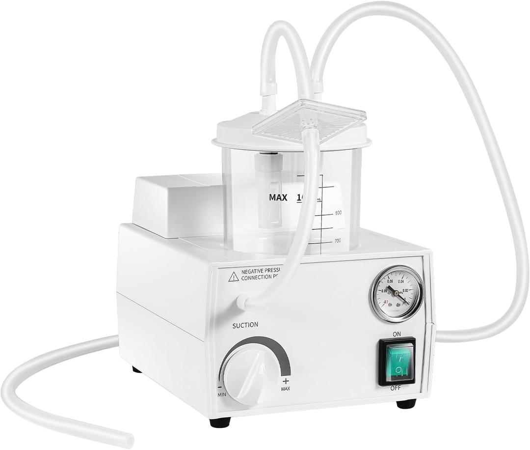 1000ML Portable Veterinary Suction Machine, 110V Electric Quiet Vacuum Pump Device for Home 1000ML Portable Veterinary Suction Machine, 110V Electric Quiet Vacuum Pump Device for Home