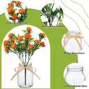 Fovths 6 Set Artificial Tangerine Branches Mason Jar Centerpiece Decorations for Dining Table Simulation Tangerine Branches Faux Oranges Fruit Decoration for Home Kitchen Engagement Bridal Shower