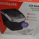 FRIGIDAIRE Retro Compact Ice Maker Machine, Bullet Ice, 26 lb per Day (Black)