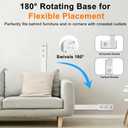Electrical Outlet Extender Stick - Features USB-A, USB-C and 2 AC Outlets, Extends 22"-34", Rotates 180 Access Hard-to-Reach Outlets, Wall Plug Power Socket Expander Nightstands, Sofa, Desks and More
