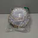 Rubtlamp Heavyduty 60Pcs Clear Gold Plastic Plates - Clear Scalloped Plates with Gold Trim - 30 Dinner & 30 Dessert Platos for Party, Wedding (30 Guests)