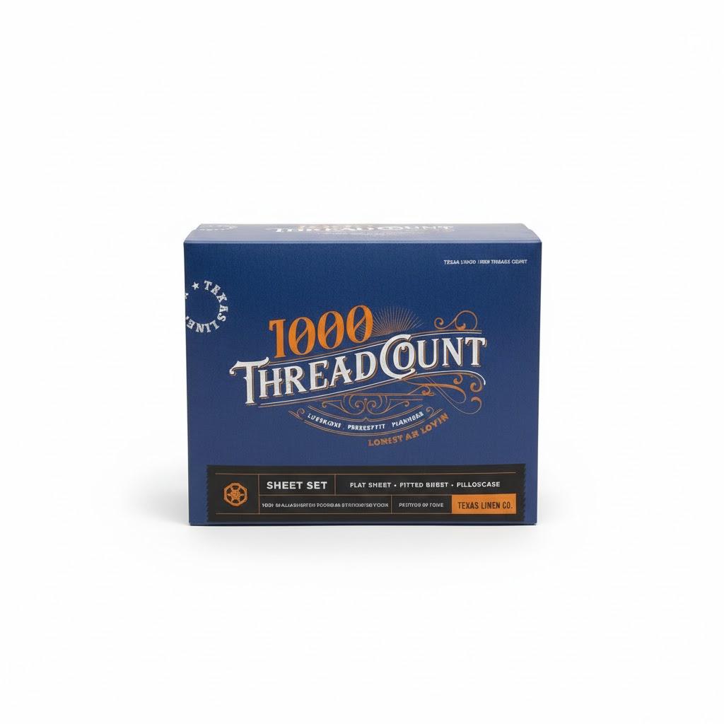  Texas Linen Co. 100% Organic Cotton Percale Sheet Set in Green, 1000 Thread Count, Luxurious | Perfect Fit | Flawless | 