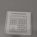 HoRiMe Number Pad for Laptop - Rechargeable Wireless Number Keypad 34 Keys with Dual Bluetooth, 2 in 1 Numeric Keypad Calculator with Display - Portable Slim Numpad for Windows, Mac, iMac, PC, Tablet