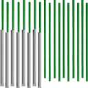 Paper Wrapped Plastic Drinking Straws (10" x 0.28") (250, Green)