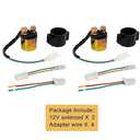 2Sets Starter Solenoid Relay 12V GY6 4-Stroke Engine 50cc 70cc 90cc 110cc 125cc 150cc 200cc 250cc Compatible with Dune Buggy ATV Dirt Pit Bike Scooter Go Kart Quad 4 Wheeler Moped