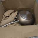 Anolon Ascend Hard Anodized Nonstick Stir Fry Pan/Wok - Good for All Stovetops (Gas, Glass Top, Electric & Induction), Dishwasher & Oven Safe with Stainless Steel Handle, 10 Inch - Bronze