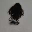 SARLA Short Ponytail Extension Claw Clip in 13 Inch Fluffy Synthetic Curly Wavy Pony Tail Hairpiece for Women Dark Brown
