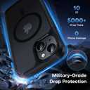 TAURI 2-in-1 Magnetic for iPhone 13 Case, [Designed with Magsafe] with Screen Protector, Shockproof Case for iPhone 13/14, Black