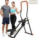 Stair Stepper for Home Gym,2.0 Stair Climber with 3-Level Adjustable Resistance&2 Incline,Extra-Wide Non-Slip Pedals