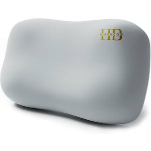 HighBeds Cervical Neck Pillow for Neck Pain Relief- Memory Foam Pillow for Side and Back Sleepers, BASF Support with Ergonomic Pillow (Light Grey)