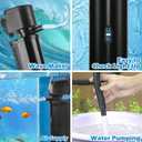 Aquarium Filter U-V w/Scientific 3,6,12,24H Timer 200GPH for 20-75Gal Fish Turtle Tank Bio Sponge Internal Filter Power Pump Deodorization Saltwater Freshwater Killing Green Clean Machine Air Supply