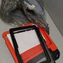 YIHE Kids Case for iPad (A16) 11th Generation 11 Inch 2025 & iPad 10th Generation 10.9 inch 2022, with Built-in Screen Protector and Handle Stand, Full Body Shockproof Protective Cover, RedBlack