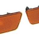 1Pair Car Front Bumper Side Marker Lights Lamps Cover Turn Signal Parking Lights Lamps Housing Accessories Fit for Volkswagen Golf MK6 GTI 2009-2013 5K0945071 5K0945072