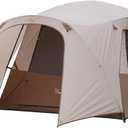 Vidalido 3-4 Person Tent with 1 Mesh Door and 2 Large Mesh Window, Double Layer Waterproof Portable Family Cabin Tent, 4 Person Tents for Outdoor Camping Hiking, 93.6 inches x 93.6 inches x 70.8"