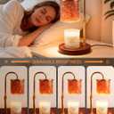 ARVIDSSON Candle Warmer Lamp with Himalayan Pink Salt, Timer & Dimmable Candle Warmer for Jar Candles, Birthday Gifts for Women Mom, House Warming Gifts, Candle Lamp Warmer for Home Decor