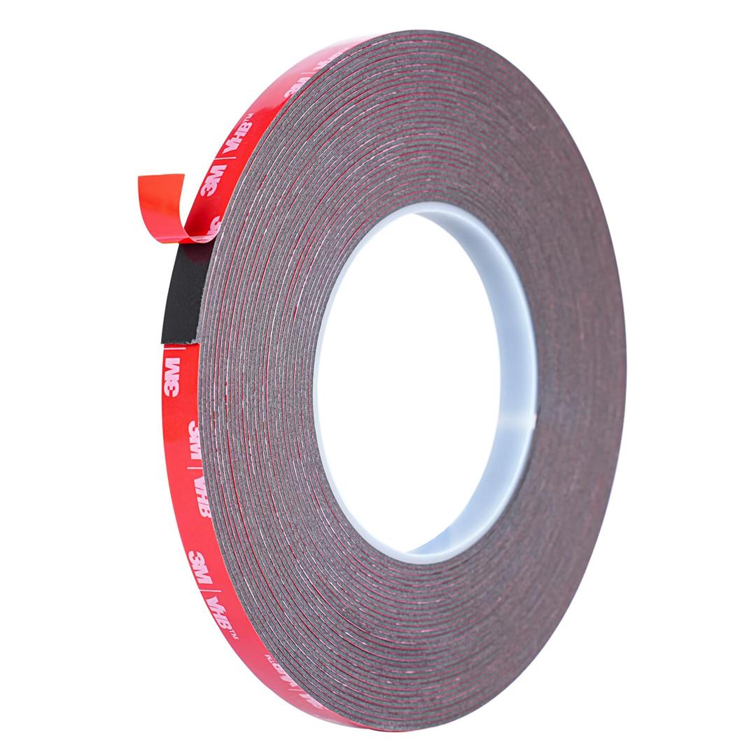 Double Sided Tape Heavy Duty, Waterproof Mounting Foam Tape, 36.5ft Length, 0.4in Width, High Temperature Resistant Adhesive Tape for Car, LED Strip Light, Office Decor, Uses 3M VHB 5952 Raw Material
