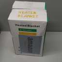 Heated Blanket Heated Throw, Electric Blanket 50"x60" Heating Blanket with 8 Hours Auto Off 10 Fast Heating Levels Machine Washable Sherpa Heated Blanket with Overheating Protection (Gray)