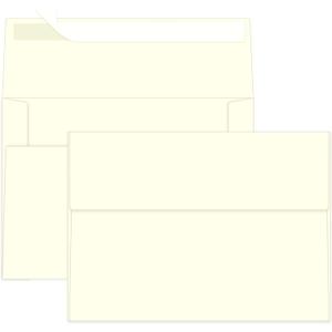 100 Packs 5x7 Cream Envelopes, A7 Envelopes for Card Invitation Wedding Birthday Party Baby Shower