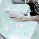 Hahafelt 2 Pack Car Seat Towel Covers with Storage Bag, 63 x 32 Inch Universal Non Slip Waterproof Sweat Protector for Car Truck, Gym Swimming Running, Machine Washable (Daisy)