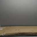 Household Essentials 144222 Over The Door Small Ironing Board with Iron Holder, Natural Cotton Cover Silver