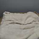 Amlie Home King Size Comforter Set with Stripe Jacquard Design, Khaki Fluffy King Bedding Set, Super Soft Plush Bedding Set for Winter,3 Pieces, 1 Soft Comforter and 2 Pillowcases