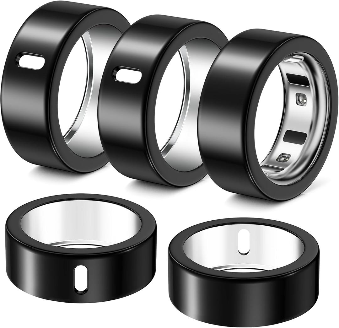 5 Pack Ring Cover Compatible with Oura Ring Gen 4/Oura Ring Gen 3 Horizon/Heritage, Abrasion-Resistant TPU Case for Oura Ring Protector Accessories for Oura Size 9