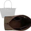Lckaey Purse Organizer Insert for Longchamp Le Pliage Neo Handbags Insert Organizer 1012coffee-M