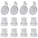 Duckbill Valve Diaphgram Compatible with Momcozy M9 Replacement Parts, Mobile Flow M9 Breast Pump Parts, 12-Pack (4pcs Diaphragm & 8pcs Duckdill Valve)