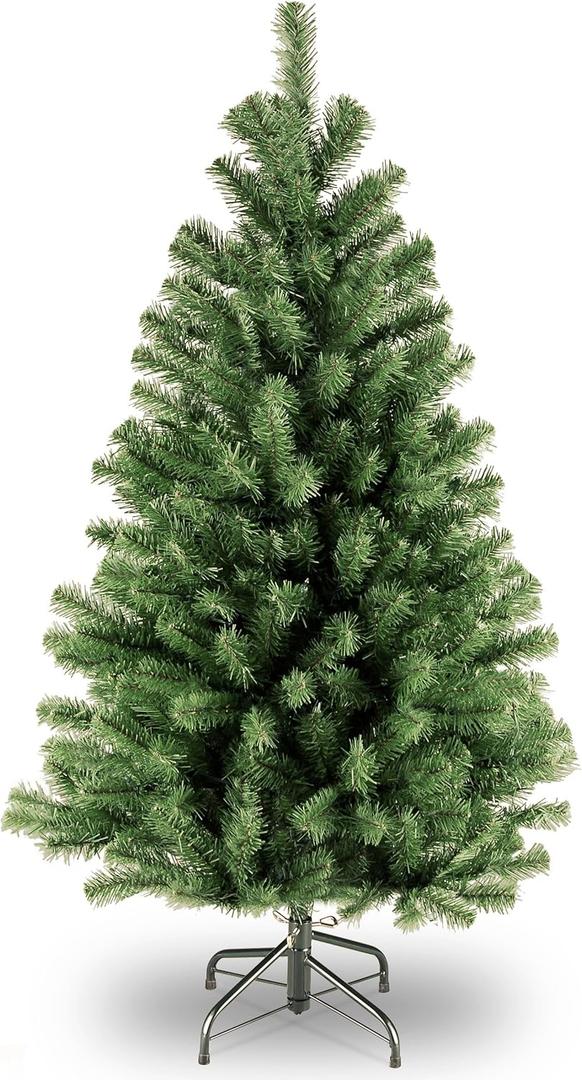 National Tree Company 4 ft Unlit North Valley Spruce Mini Artificial Christmas Tree, 307 Tips, Includes Stand, Green