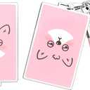 ACEBOY for Cybertruck 2023 2024 2025 Key Card Holder,TPU Key Case Including Chain for Tesla Model S/X/ 3/ Y Protector Cover (Pink)