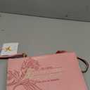 Christian Art Gifts Pink & Gold Floral Faux Leather Fashion Bible Cover for Women: Everything Through Christ - Phil. 4:13 Inspirational Scripture w/Sleeves, Pocket, Pen Loops to Organize, Pink, Large